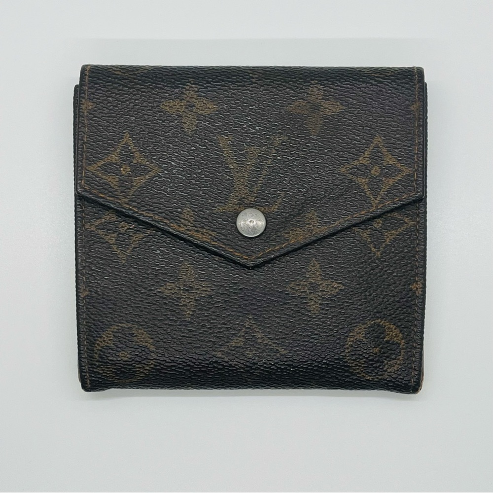 Authentic Louis Vuitton Vintage Monogram Double Sided Wallet